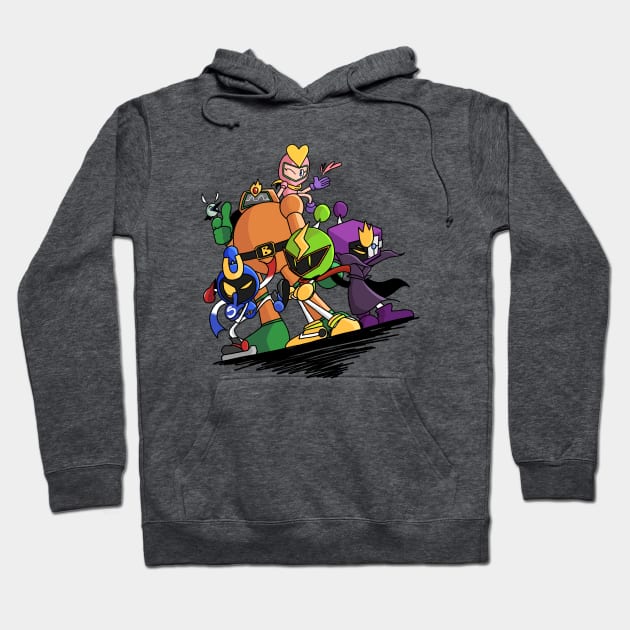 The Five Dastardly Bombers! (V1) Hoodie by MORI.ENA